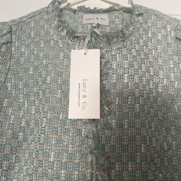 Women's Green Tweed Jacket - Picture 2 of 4